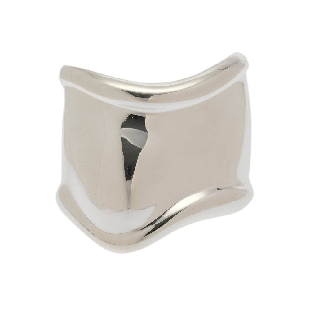 TIFFANY Bone Cuff Bangle Right Wrist Silver